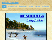 Tablet Screenshot of nemberalabeachsurfschool.com